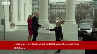 President Joe Biden and Jordanian King urge Israel not to carry out Rafah offensive | BBC News
