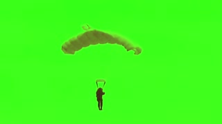 Green Screen Military Parachute for Video Creato