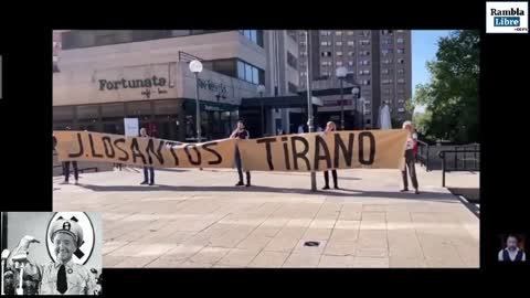 Protestas frente a esRadio, la radio del tirano Losantos y sus secuaces