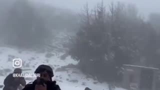 Snow fall in Oman for the first time in history