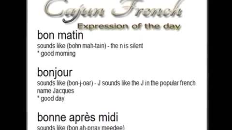 Cajun French - Daily Graphics - Part 3