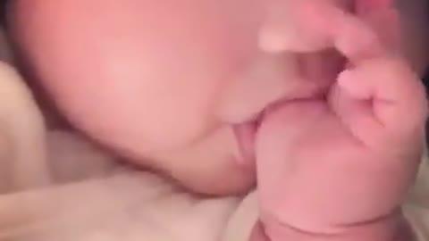 Cute Baby Sucking her finger