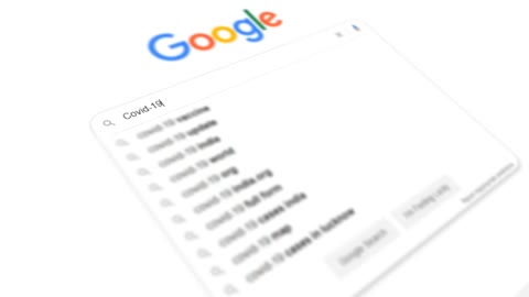 Goggle Search Bar | typing Search On google -- free stock video