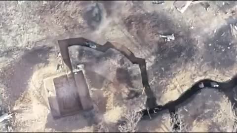Separatist Drone dropping grenades on Ukrainian positions, Donbass 2021