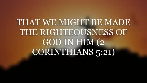 DAILY BIBLE VERSE, 2 Corinthians 5:21