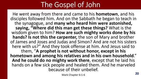 16 John - The Gospel of John Bible Study