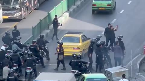 Iran army is hunting down the protestors on highway