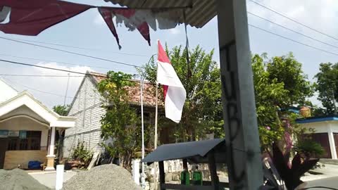 Video Footage - Indonesian flag (No Copyright videos Free To Use)