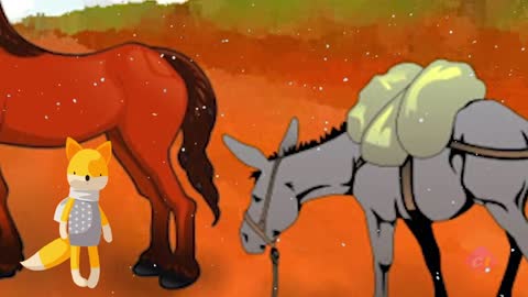 O Cavalo e o Burro _ História Infantil _ Conto Infantil
