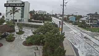 Captured video Time-lapse of Hurrican Ian from webcam in Fort Myers is Crazy