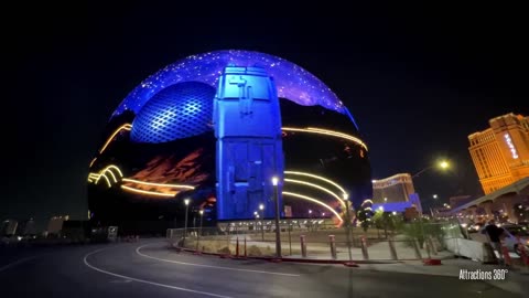 MSG Sphere Las Vegas y sus múltiples proyecciones de imágenes dinámicas