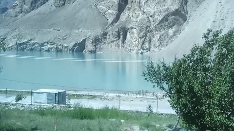 Attabad lake in hunze pakistan