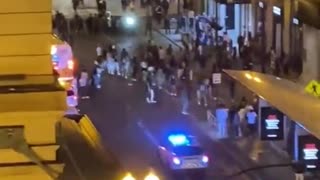 Chaotic Scene Unfolds in Downtown Chicago