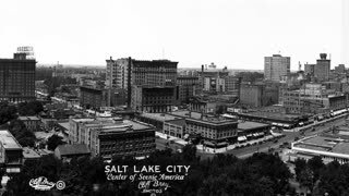 Panoramic View of Salt Lake City, Utah from the 1930's.