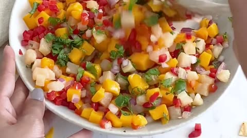 Tropical Fusion Delight: Mango and Pineapple Salsa Recipe!