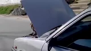 Repairing car while on the go