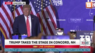 LIVE: Donald Trump Delivering Remarks in Concord, NH...