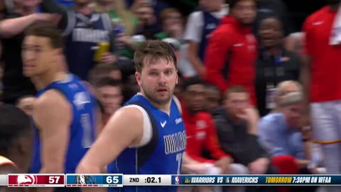 NBA: Doncic Drains One-Legged Three! Hawks vs. Mavericks