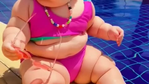 Swimming pool baby - funny video