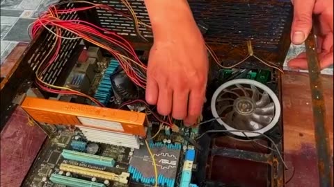 Restoration old computer picked up from the dump | Restoring dusty PC main Asus Intel pentium