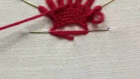 3D embroidery inspiration - Amazing technique - Very easy needle weaving 3d flower tutorial