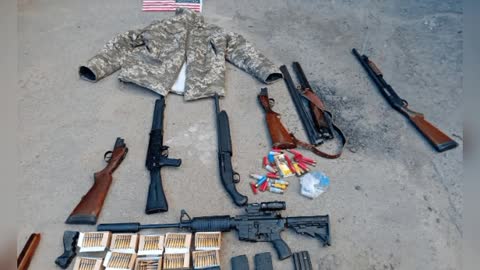 A cache of weapons and a military uniform of the NATO sample was found in Kherson
