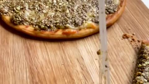Za’atar manakeesh with cheese the perfect & easy afternoon snack