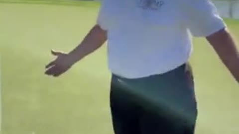 Trump Goes BEAST MODE, Makes Hole In One In Front Of The Pros
