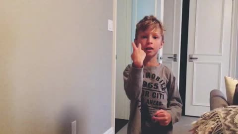 6 year old makes up a song