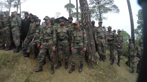 US and Indian Soldiers Share Battle Drills, Techniques CHAUBATTIA MILITARY STATION, INDIA