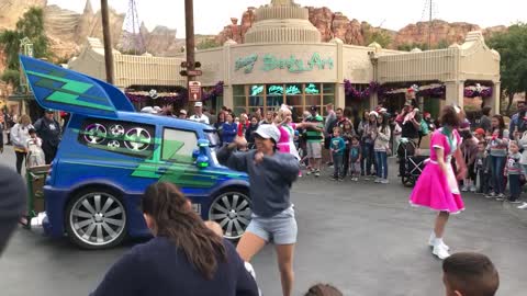 Dancing to The Carwash- Radiator Springs California Adventure