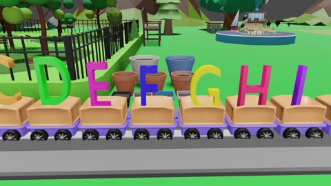 See the Alphabet Come to Life in this Mind-Blowing 3D Animation Train Song! from zubi learning