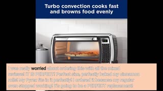 Oster Toaster Oven Digital Convection Oven, Large 6-Slice Capacity, BlackPolished Stainless