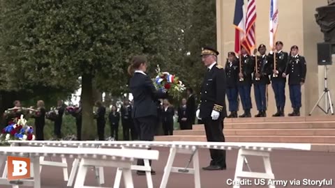 21-GUN SALUTE: U.S. Army Soldiers Honor the Fallen at Memorial Day Ceremony in Normandy, France