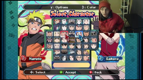 Kurenai The Jonin VS Sasuke Uchiha In A Naruto Shippuden Clash of Ninja Revolution 3 Battle