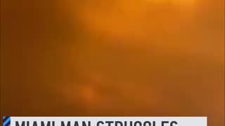 Miami man escaping massive flames from Maui wildfires in Lahaina, Hawaii