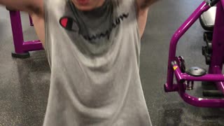 Dyllon at the gym