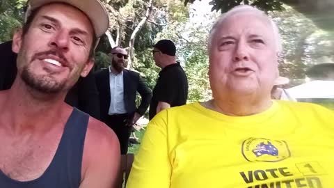 CLIVE PALMER Interview - Brisbane Freedom Rally