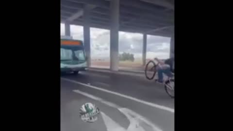 Wheelie Bike vs Bus.. This is the world we are living in.. Don't worry, it will buff out.. LINKS! 👀