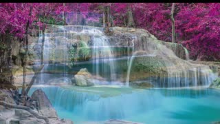 Waterfall Sounds Around the World - Flowing Water Sounds in Nature for Relaxing or Sleeping