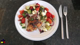 Greek Sheet Pan Chicken Dinner – low carb/keto, gluten free