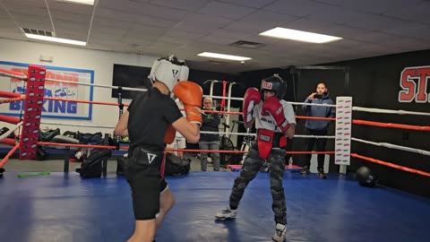 Joey sparring Jacob 1. 11/28/23