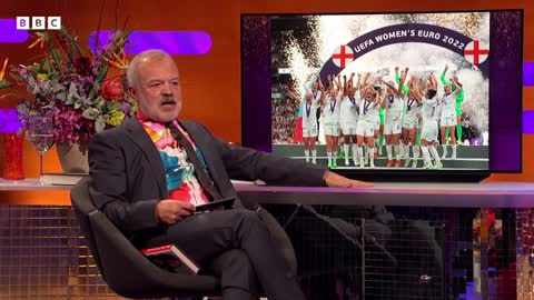 Alex Scott was _crying like a baby_ at the Women's Euro 2022 ⚽️@The Graham Norton Show ⭐️ BBC