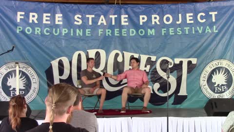 Video 1 - "Get the government out of Crypto" by Ross C & Joel V. at Porcfest 2022 in Lancaster,NH