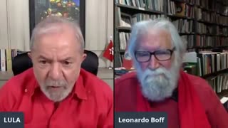 Lula conversa com Leonardo Boff