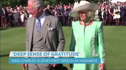 King Charles Delivers First Address as Monarch Following Death of Queen PEOPLE