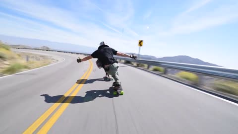 Raw Run - Ambulances (60mph+ Downhill Skateboarding)-19