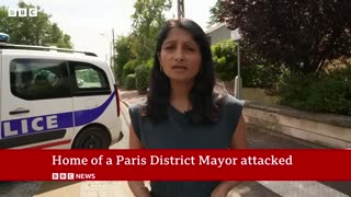 France riots: Mayor's wife hurt after attack on their home - BBC News