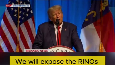 Trump speaks in North Carolina, “We will cast out the communists”. freemilesguo #trump