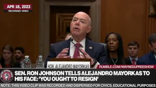 Ron Johnson Tells Alejandro Mayorkas To His Face: 'You Ought To Resign'